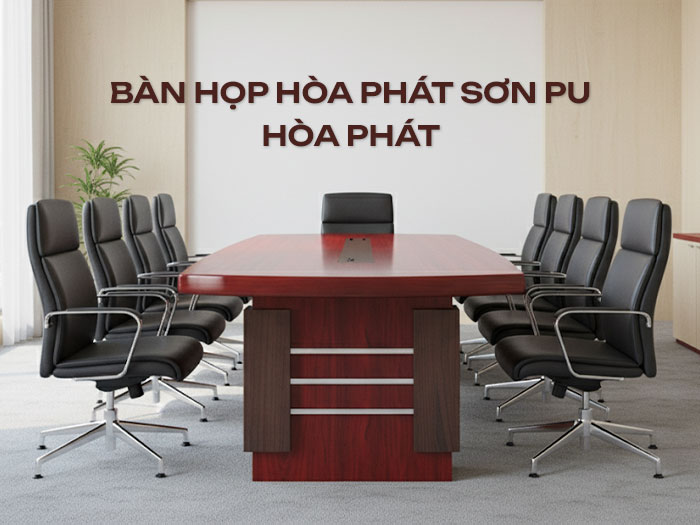 bàn họp hòa phát sơn pu