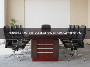 bàn họp hòa phát sơn pu
