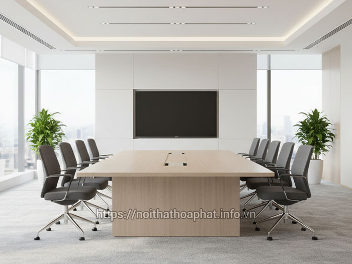 Bàn họp văn phòng hiện đại nhỏ gọn