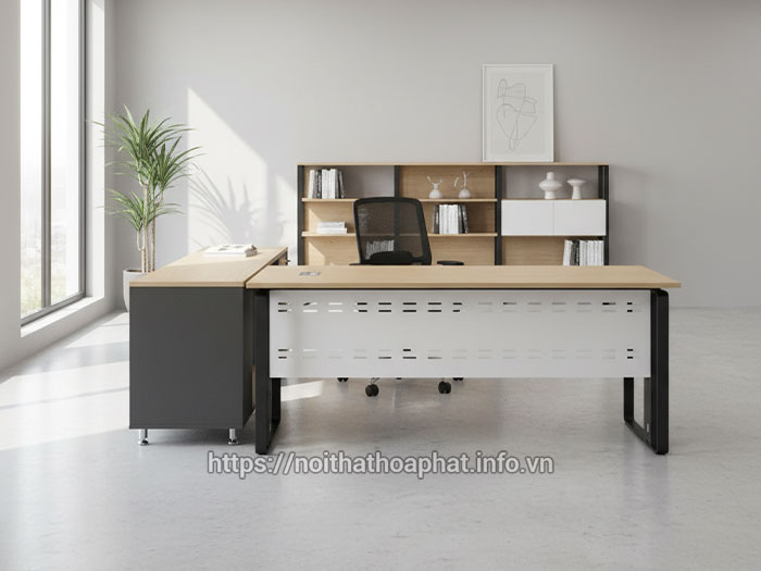 Bàn làm việc chân sắt 2m