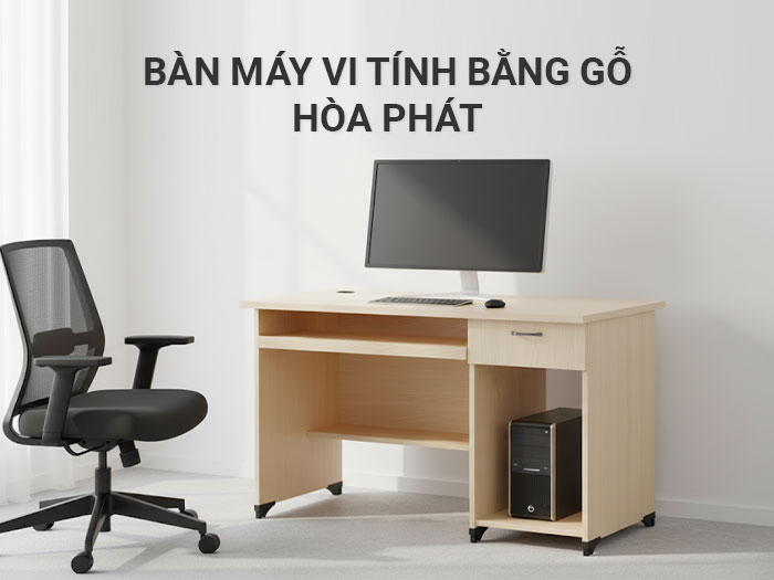 Bàn máy vi tính bằng gỗ