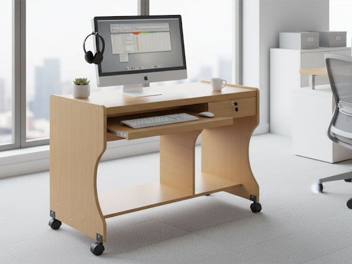 Bàn máy vi tính bằng gỗ