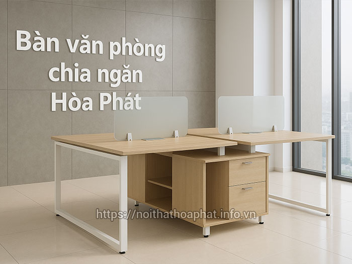 Bàn văn phòng chia ngăn