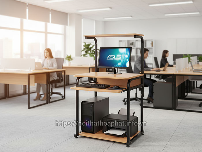 Bàn vi tính chân sắt