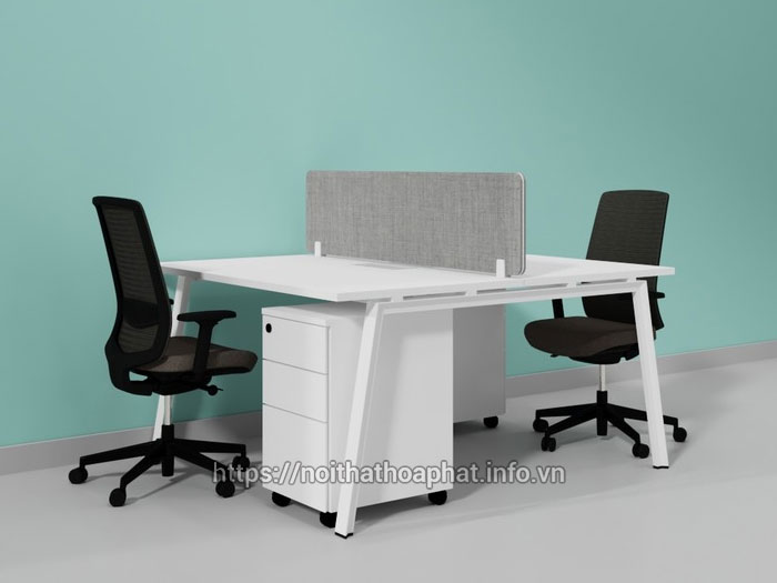 Cụm bàn làm việc 2 người nhỏ gọn