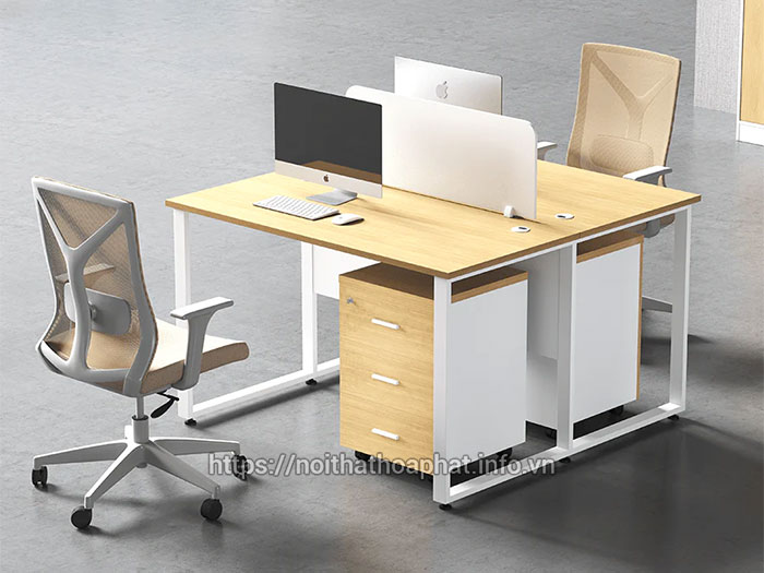 Cụm bàn làm việc 2 người nhỏ gọn
