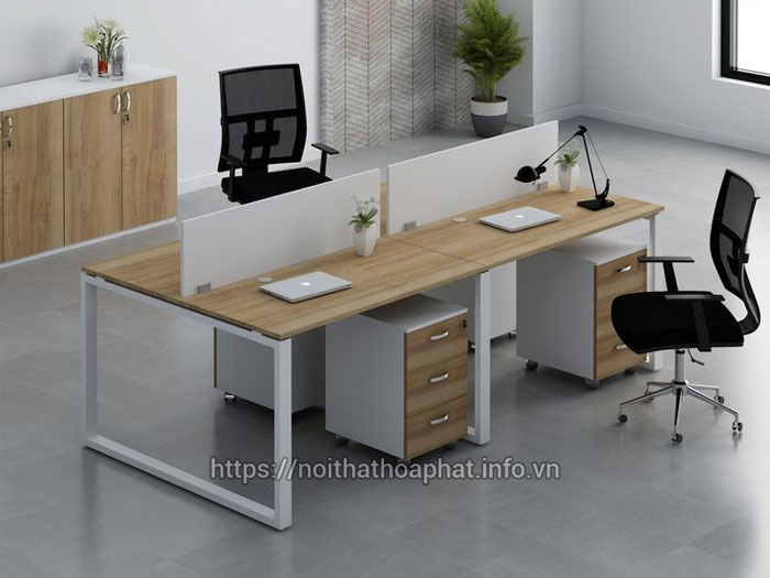 Cụm bàn làm việc 4 người giá rẻ