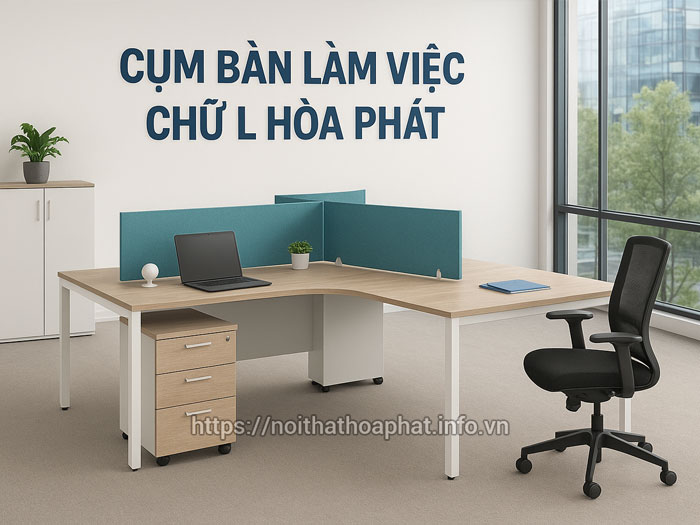 Cụm bàn làm việc chữ L