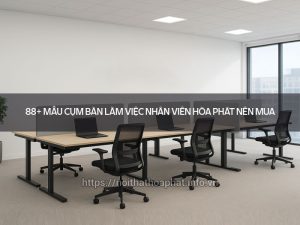 Cụm bàn làm việc nhân viên