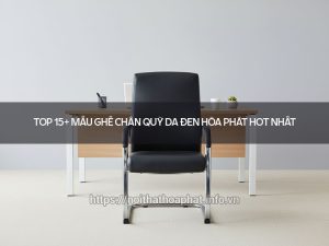 ghế chân quỳ da đen