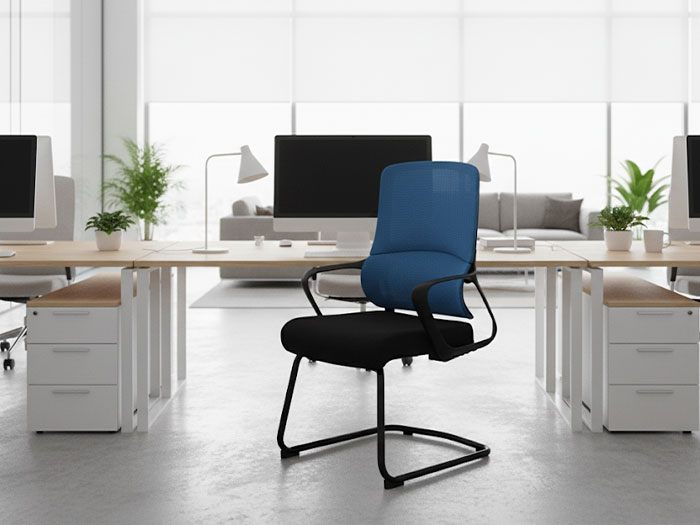 ghế chân quỳ màu xanh