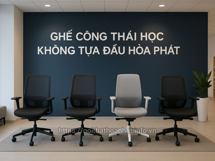 Ghế công thái học không tựa đầu