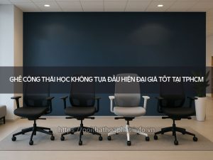 Ghế công thái học không tựa đầu