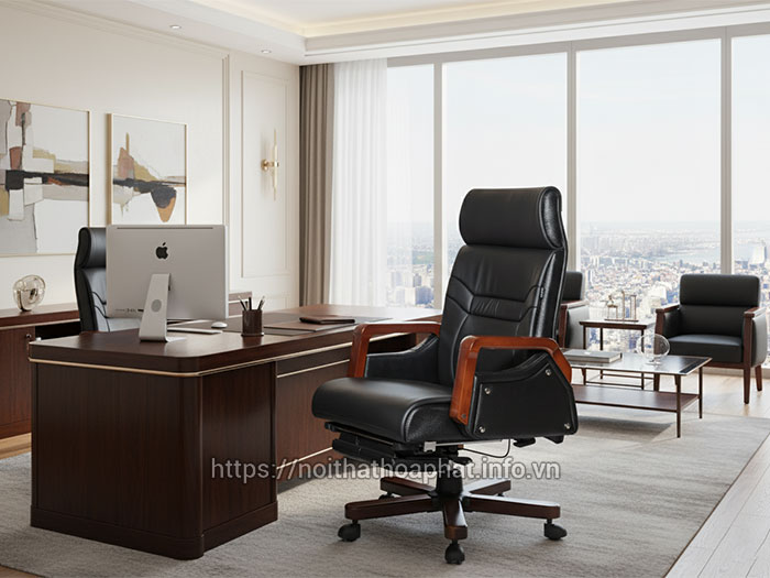 Ghế lãnh đạo bằng gỗ