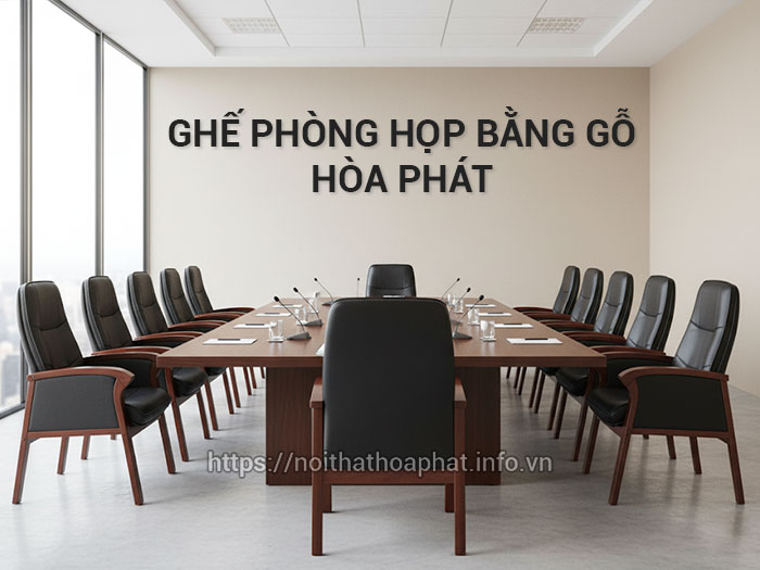 Ghế phòng họp bằng gỗ