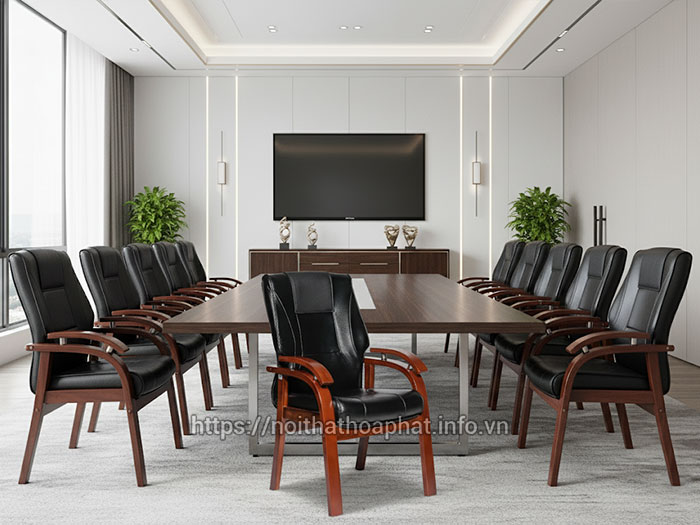Ghế phòng họp bằng gỗ