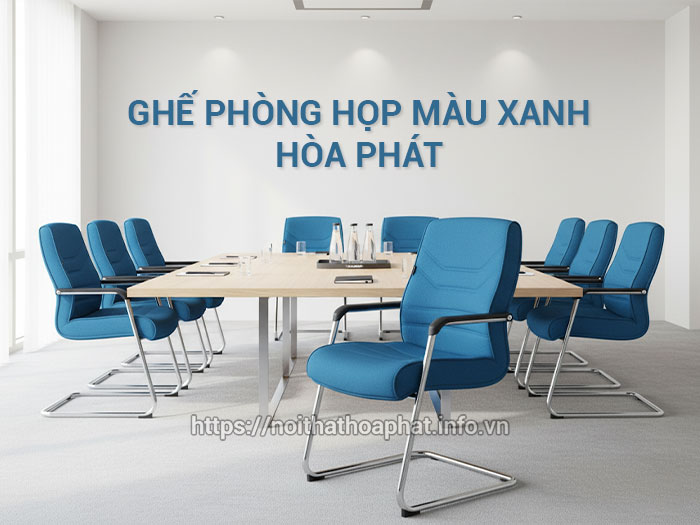 Ghế phòng họp màu xanh
