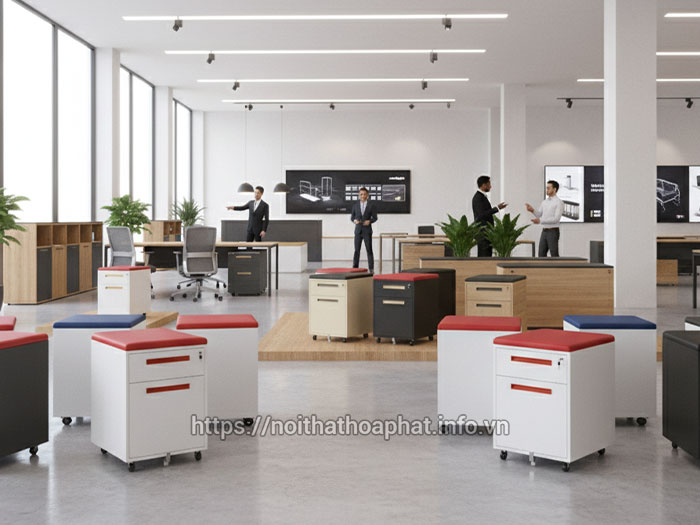 Hộc tủ có bánh xe