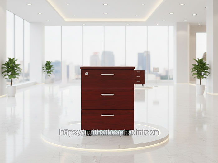 Tủ gỗ đựng tài liệu 3 ngăn