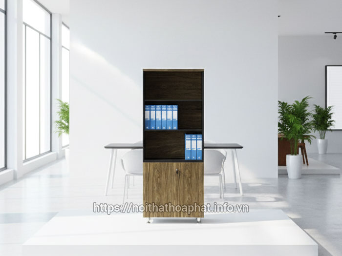Tủ gỗ đựng tài liệu Hòa Phát