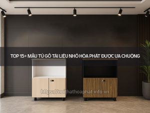 Tủ gỗ tài liệu nhỏ