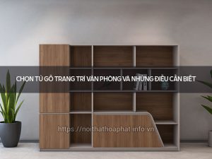 Tủ gỗ trang trí văn phòng