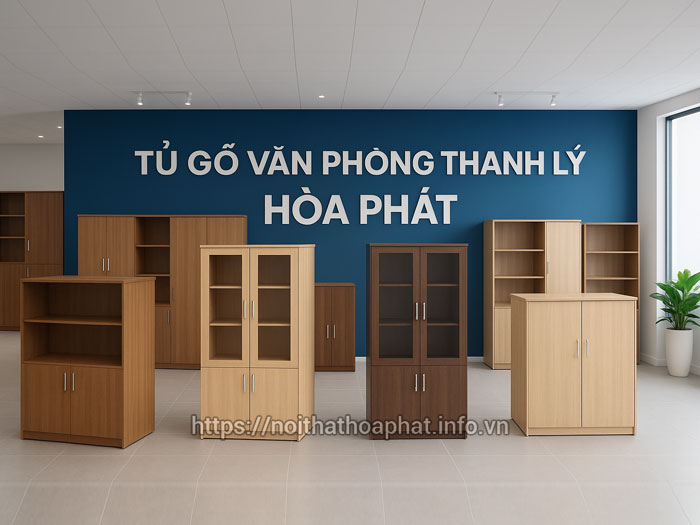 Tủ gỗ văn phòng thanh lý