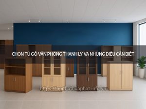 Tủ gỗ văn phòng thanh lý