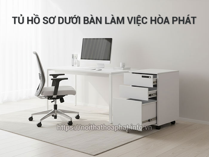 tủ hồ sơ dưới bàn làm việc