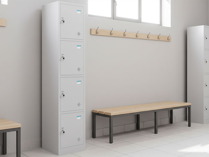 Tủ locker sắt 4 ngăn