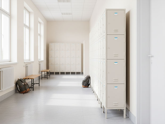 Tủ locker sắt 4 ngăn