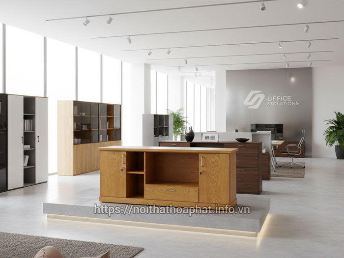Tủ phụ bàn làm việc cố định