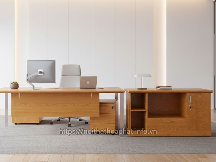 Tủ phụ bàn làm việc cố định