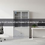 tủ sắt đựng hồ sơ thanh lý