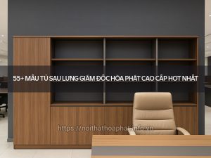 Tủ sau lưng giám đốc