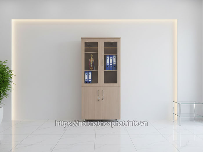 Tủ tài liệu gỗ 2 cánh