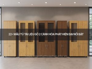 Tủ tài liệu gỗ 2 cánh