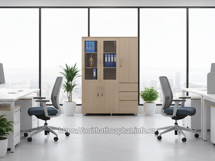 tủ văn phòng gỗ mdf