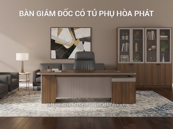 bàn giám đốc có tủ phụ