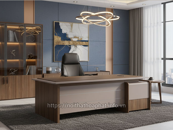 bàn giám đốc có tủ phụ