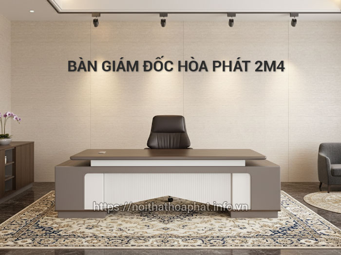 bàn giám đốc hòa phát 2m4