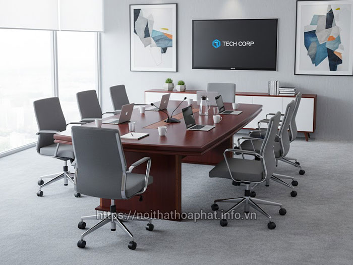 Bàn họp bầu dục Hòa Phát