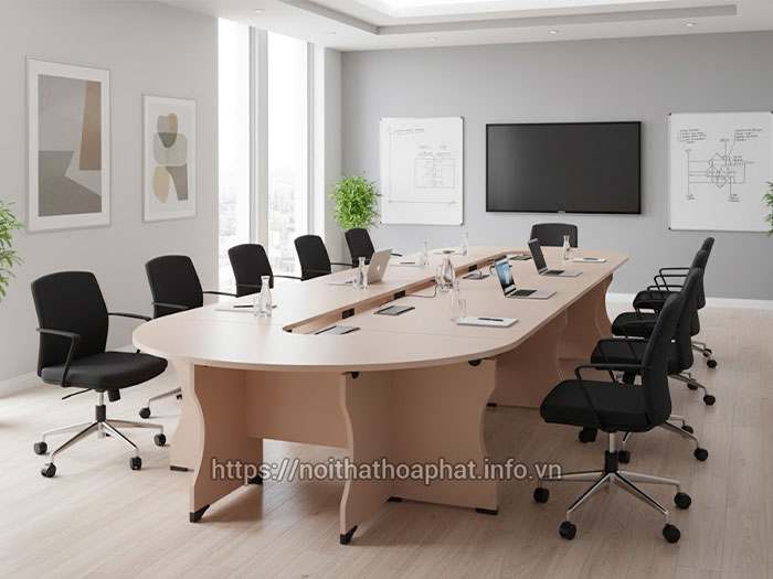 Bàn họp bầu dục Hòa Phát