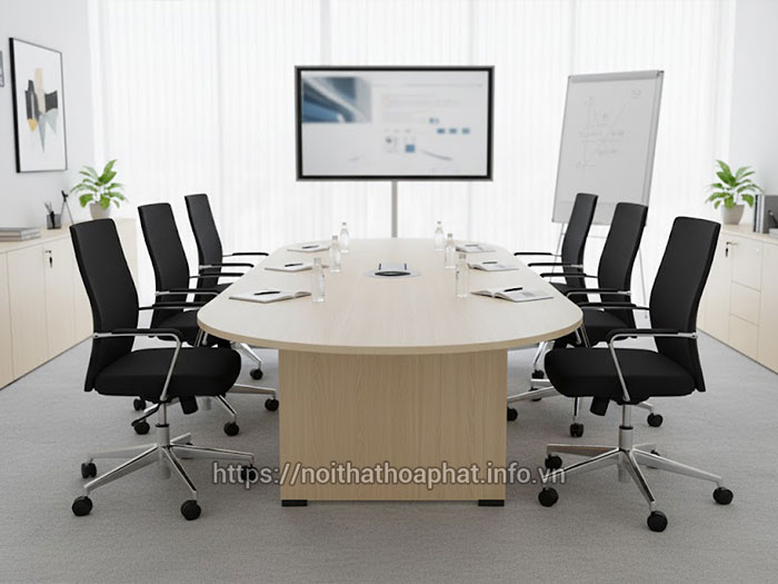 Bàn họp bầu dục Hòa Phát
