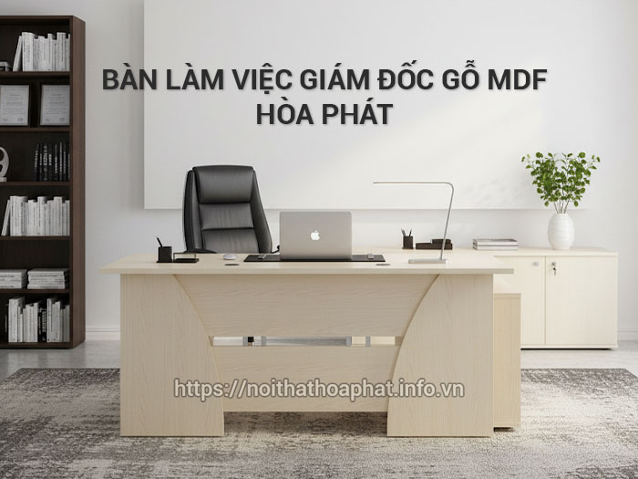 bàn làm việc giám đốc gỗ mdf
