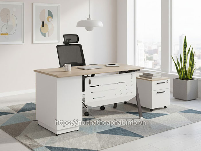 bàn gỗ công nghiệp chân sắt