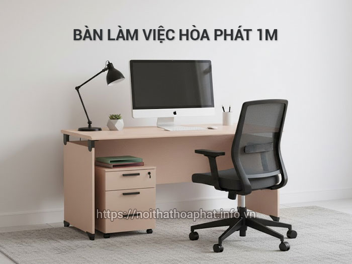 bàn làm việc hòa phát 1m