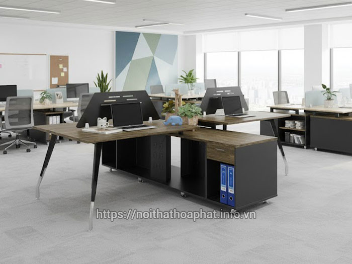 bàn làm việc văn phòng 4 người