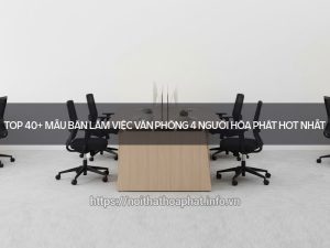 bàn làm việc văn phòng 4 người