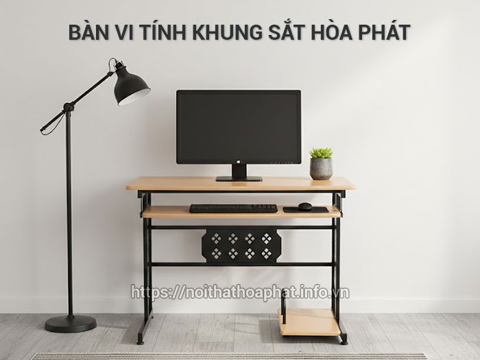 bàn vi tính khung sắt